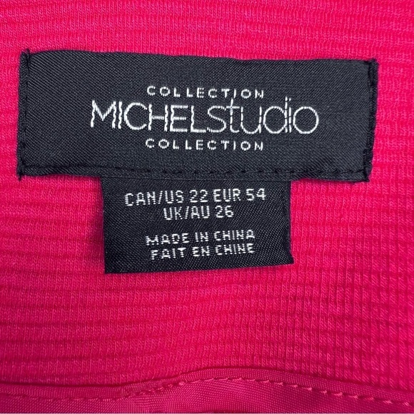 Addition Elle Michel Studio Red Cropped Blazer Size 22 Lightweight​ - Picture 7 of 7